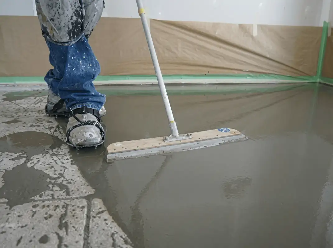 Uneven floor being professionally repaired in New Orleans, LA